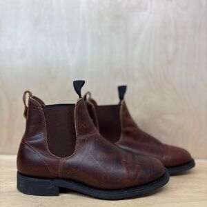 Canada West Romeo’s Men's Brown Leather Chelsea Boots with Vibram Soles